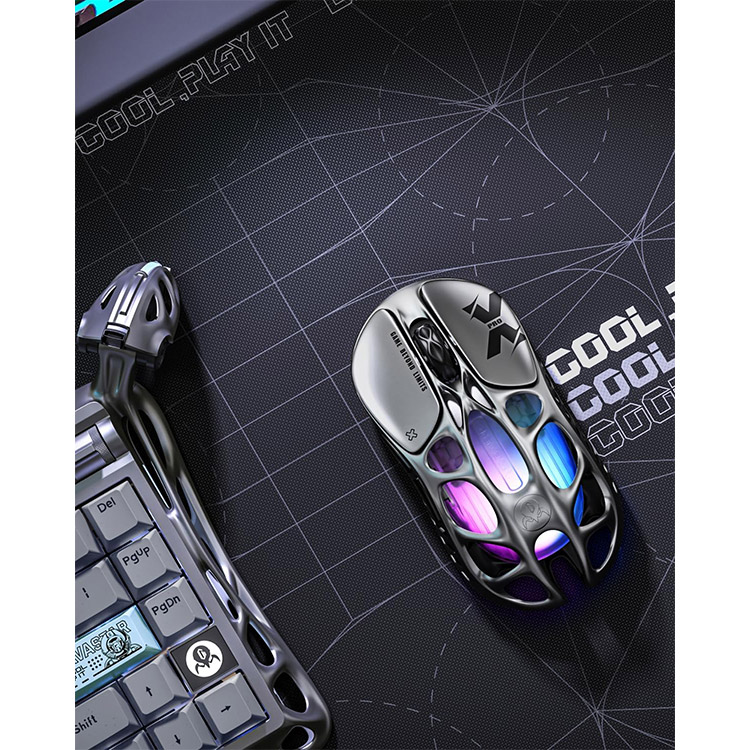 خرید موس GravaStar Mercury X Pro - بی‌سیم - سیاه کهکشانی